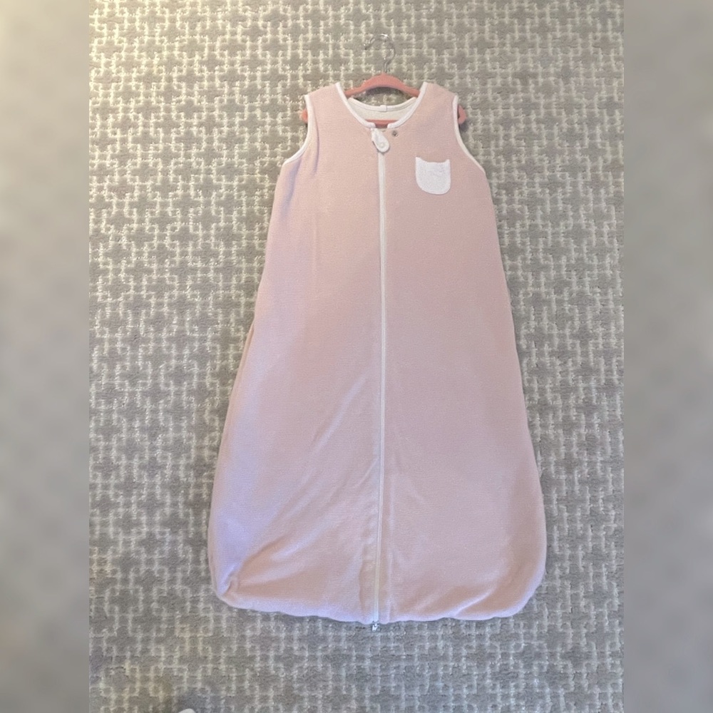 2 Moro organic sleep sacks Grey and pink 0-2ys